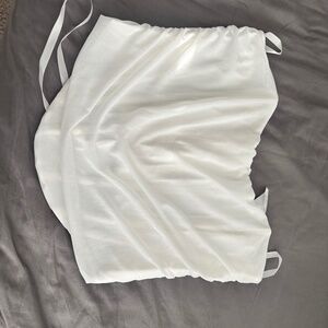 White corset top